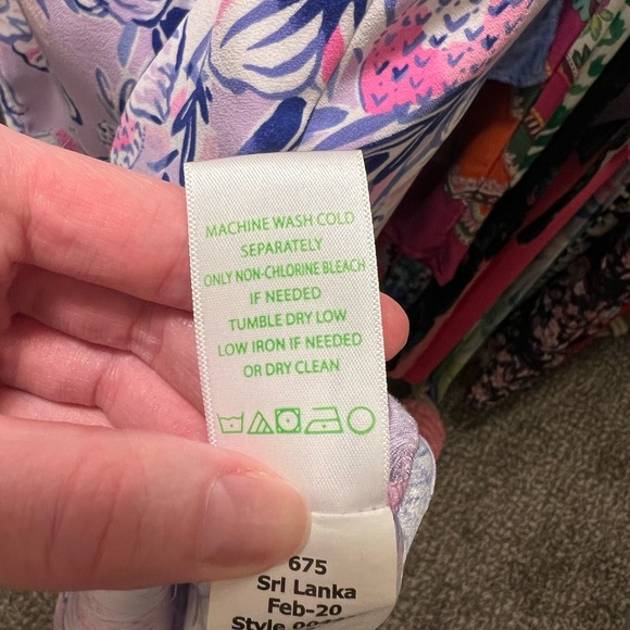 Lilly Pulitzer Ronnie Romper in Light Lilac “Trunks in the Air” - Picture 14 of 15